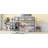 Grey Watsons High Loft Bed With Desk, Ladder & Safety Guardrail, Rubber Wood Construction-1751279232