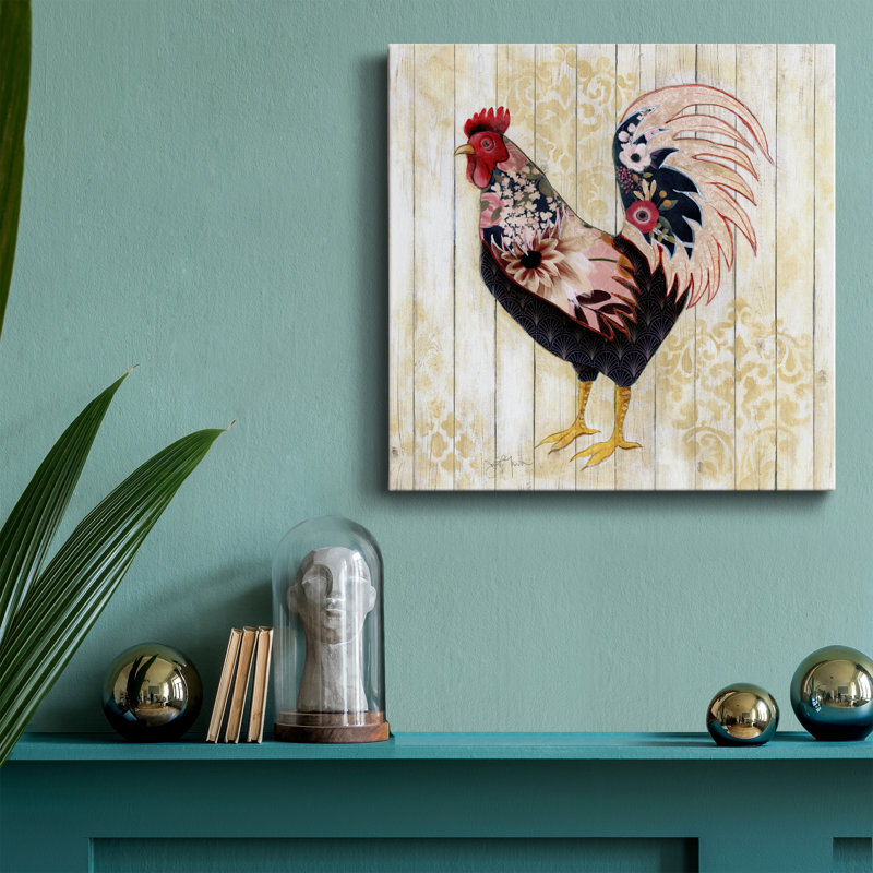 Pecking ordre II - peinture sur toile tendue, H 16 po x l 16 po x P 1 po