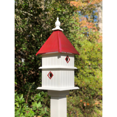 Shannen 27 in. H x 11 in. W x 11 in. D Post Weather Resistant Birdhouse