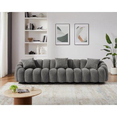Upholstered Standard Sofa with Flared Arms