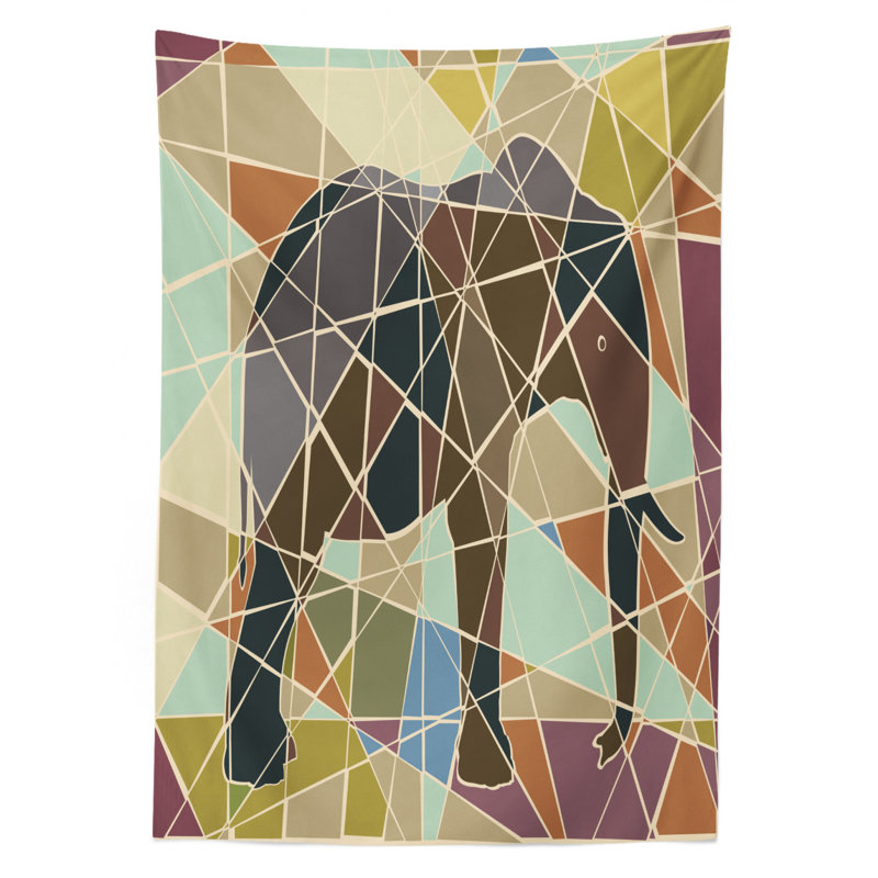 Elephant Tablecloth, 84" x 60"