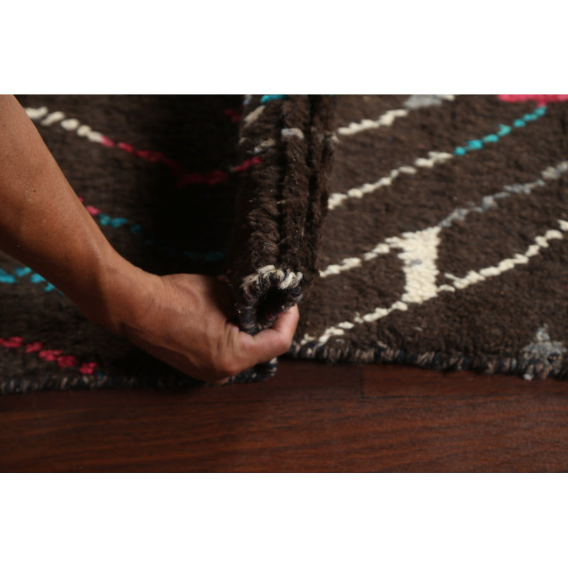 One-of-a-Kind 9'11'' X 14'11'' New Age Wool Area Rug in Brown