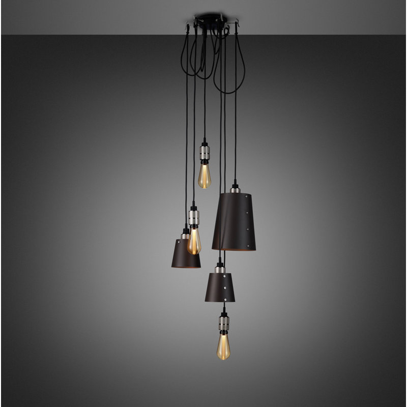 6 - Light Pendant, Stainless Steel, Graphite