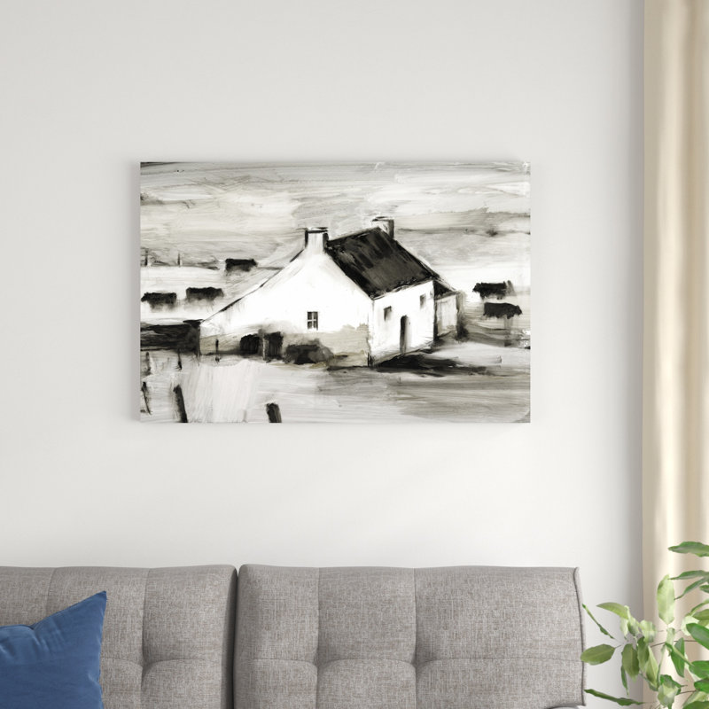 English Farmhouse II, H 24 po x l 36 po
