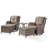 Kolb 5 Piece Swivel Chairs Seating Group With Cushions And Ottoman-197985708-197985709