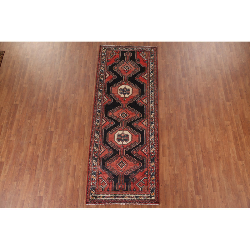 Geometric  Traditional Runner Rug 4x9