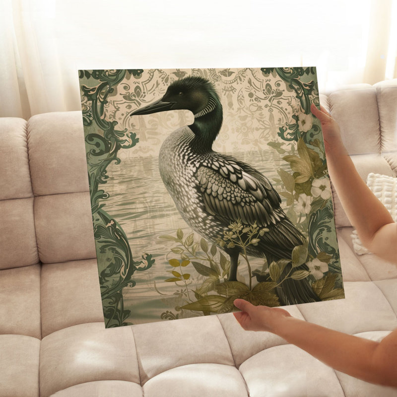 Animaux, reproduction d'art sans cadre William Morris Duck, H 20 po x l 20 po