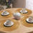 Handmade Round Placemats Set of 4 for Dining and Kitchen 14-inch Scratch-Resistant Table Decor-1088013033