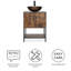 Ensemble de meuble-lavabo simple à profondeur étroite 24 po x 20 po Bertoncini-176431471