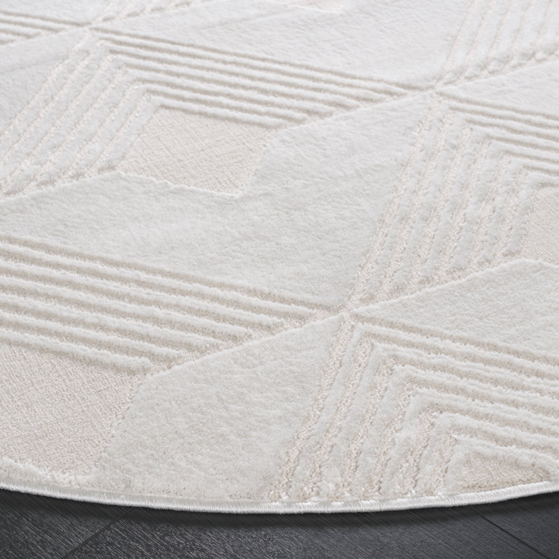 Saylor 100 Performance Geometric Rug, Round 6'3"
