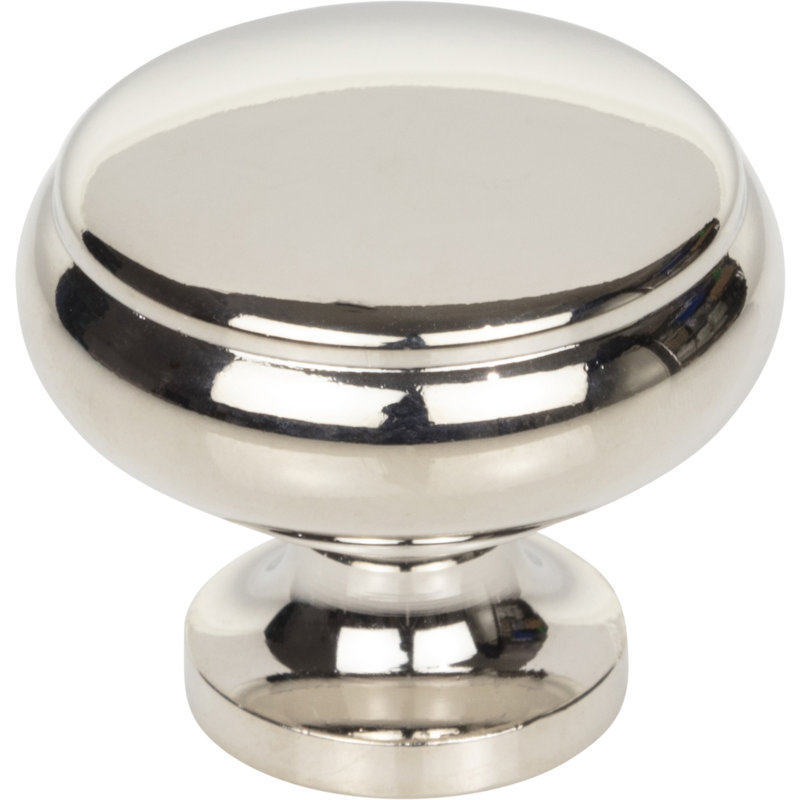 Cumberland 1 1/4" Diameter Round Knob, Polished Nickel
