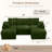 Boneless 107" Cloud Modular Sectional Sofa, 5-Piece U Shaped Corner Couch with Hidden Storage and 2 Ottomans, Modern Minimalist Corduroy Upholstered Sofa for Living Room, Extra Deep Seat, Easy Assembly Required-295374934
