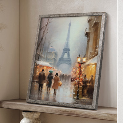 «Christmas Holiday Art DCCxxvii», reproduction d'art encadrée - bois massif