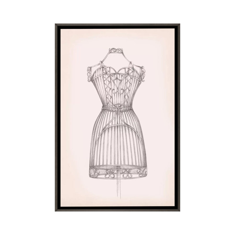Reproduction d’art imprimée sur toile antique « I » par Ethan Harper, H 26 po x l 18 po x 1,5 po, Pas de tapis