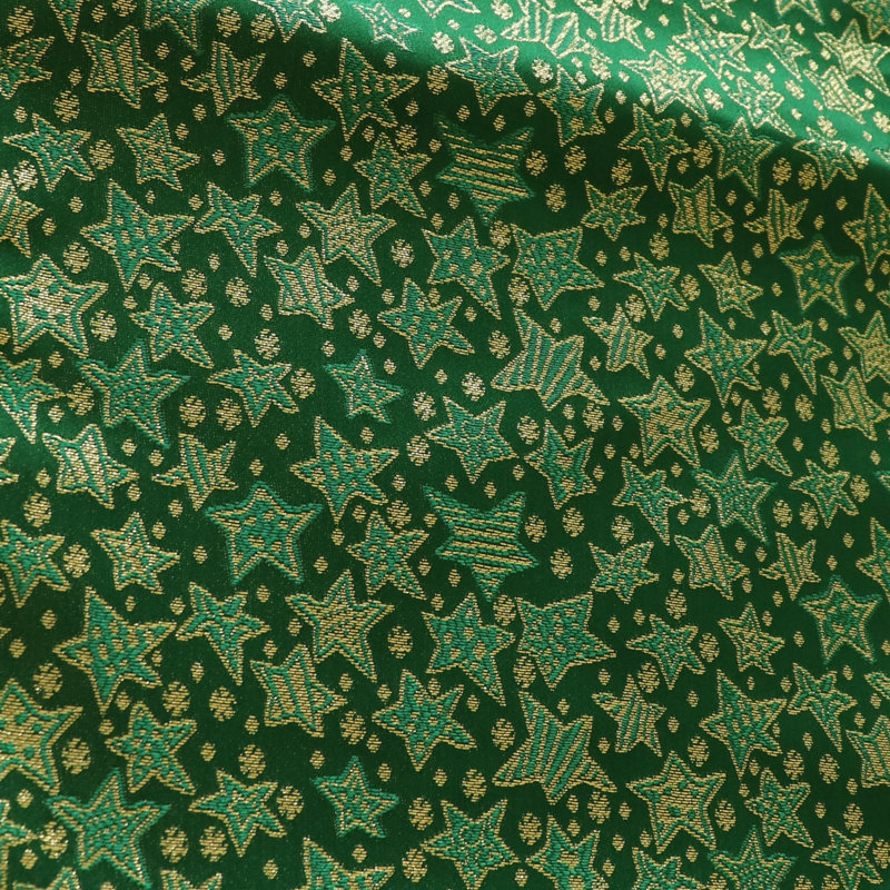 Linge de table Kalvi Brocade, 144 po x 56 po, Vert