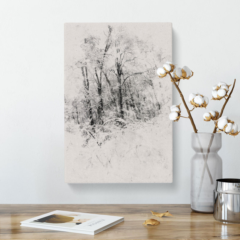 Winter Forest Vol.4 Watercolour - Wrapped Canvas, 91cm H x 60cm W x 3cm D