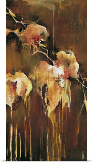 « i » par terri burris, reproduction d’art Green Diptych, H 30 po x l 15 po x P 1,5 po, Toile
