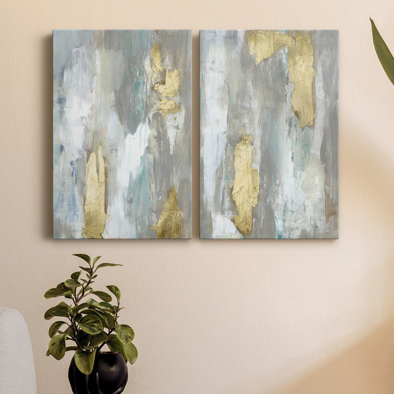 " Textured II " 2 - Pieces, 27" H x 32" W