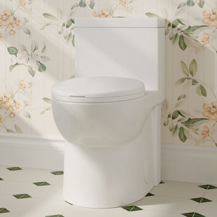 Toilette une pièce, double chasse 1,1 / 1,6 Gpf