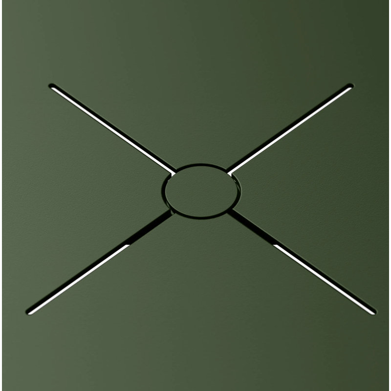 X Outdoor Circular Dining Table, Olive