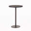 Table de bar d'extérieur ronde en rotin de polyéthylène de 26 po, Multibrown