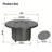 48" Round Propane Fire Pit,Steel Tabletop Fire Pit,40000 BTU Auto-Ignition Gas Fire Pits With Lid & Windproof Glass For Outdoor,Patio,Backyard