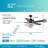 Elvert 52'' Ceiling Fan with Light Kit