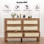 Commode à tiroirs en bois Burlap Design