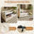 Upholstered Twin Size Daybed, Hydraulic Storage Twin Bed Frame With USB & Type-C Charging (Without Mattress)-1048567073