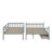 Space-Saving Bunk Bed Featuring Storage Drawers, Easy Conversion To Separate Beds, And Protective Rails-1011816767