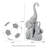 18.25''H Resin Mother and Baby Elephant Statue