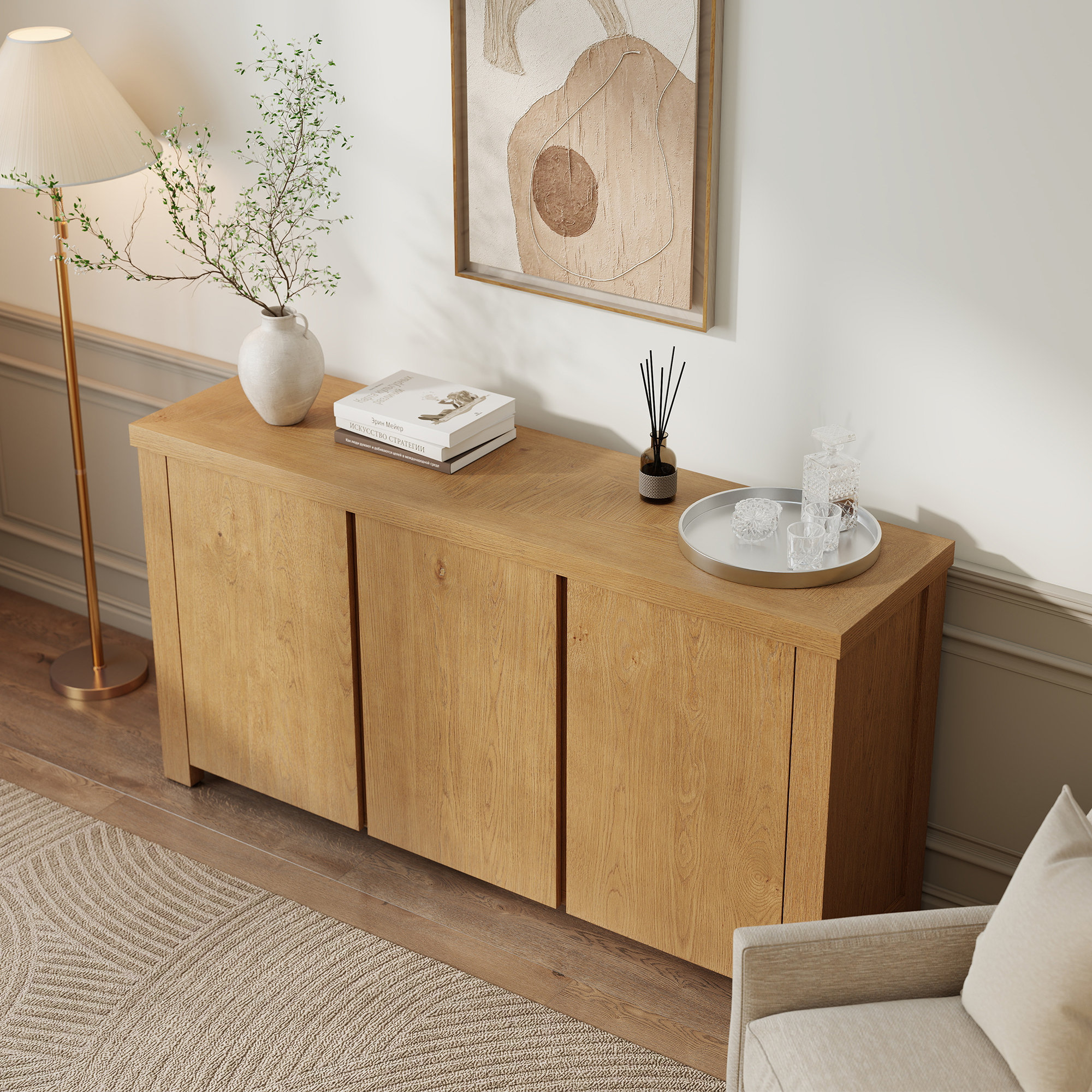 Dutton Sideboard, Mid Tone Oak