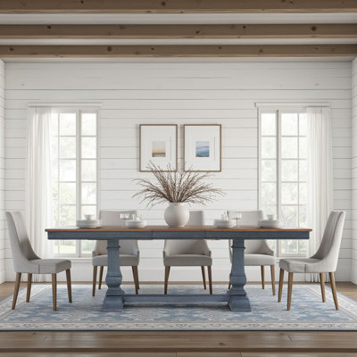 Wauneta Extendable Double Pedestal Dining Table