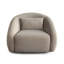 Chaise d'appoint pivotante en faux alpaga Lena