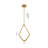 Transitional 8-Light Gold Metal LED Chandelier With Silicone Diffusers-1069060369