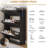 Black Tall Shoe Cabinet with Coat Rack - Hidden Storage with Doors, Drawer, Hanging Bar & Hooks for Entryway