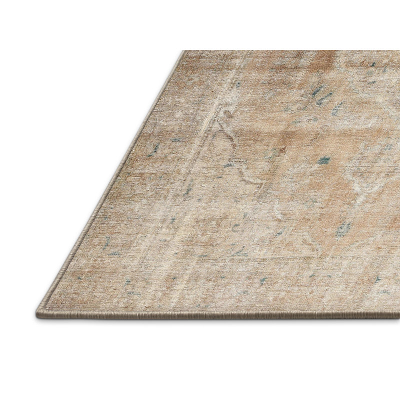 Beige en laine oriental/rose clair Tapis décoratif, Rectangle 8 pi x 10 pi