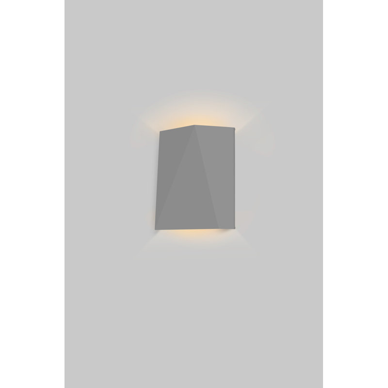 Calx LED Wall Light, Matte Gray, 3000K