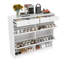Armoire de rangement à chaussures Farmhouse avec tiroirs, bois d'ingénierie et fabrication robuste-125179210