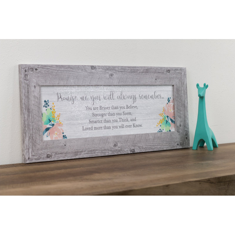 «Promise Me You'll Always Rappelez-vous Braver Stronger Smarter Winnie The Pooh Art