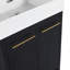 Meuble-lavabo autoportant avec lavabo en résine