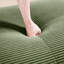 Coin en velours côtelé olive, installation rapide, éponge haute résilience 32D, tissu respirant et velours côtelé, douceur soyeuse, multi-angles