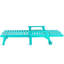 Chaise longue d'extérieur surdimensionnée en plastique avec roulettes et dossier réglable-852982144