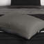 Édredon très grand en suède noir 7 pièces très grand, rembourré, confortable, 3 coussins décoratifs, jupe de lit, lavable à la machine pour le suède noir, microsuède, 2 taies décoratives, literie
