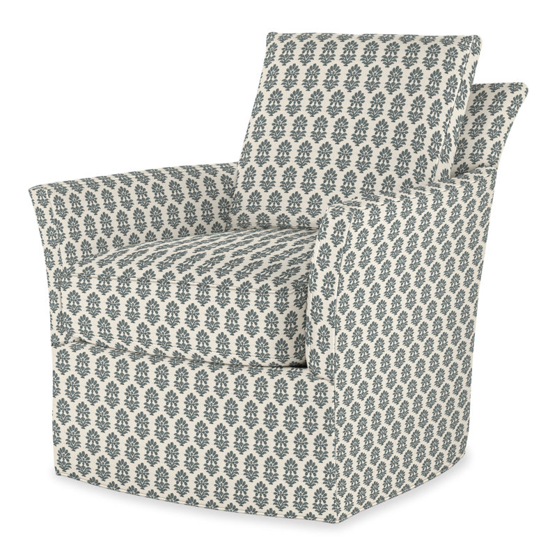 Trent Swivel Chair In 71551L12, Perigold Francine Smoke Blue