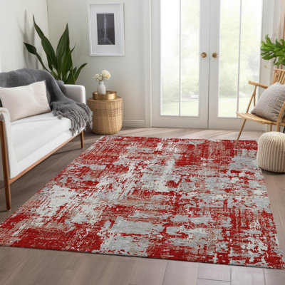 Tapis abstrait lavable à la machine de qualité supérieure Mayfield AMF1008