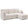 4-Piece Modular Cloud Couch Reversible Sectional with Ottoman