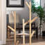 Natural Bamboo 9 Hook Coat Stand Freestanding Coat Rack Hat Stand Umbrella Holder Entryway Hallway