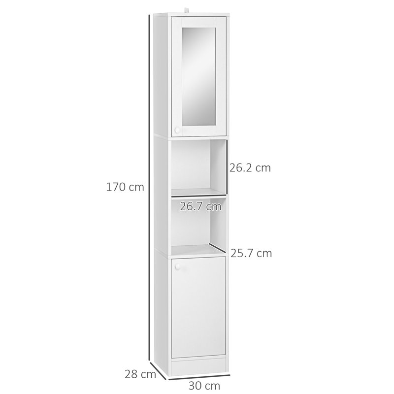 Deiana Freestanding Linen Cabinet