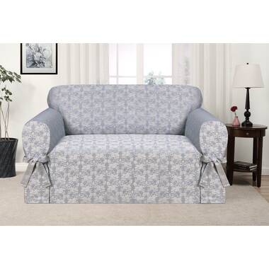 Sure Fit Matelasse Damask Box Cushion Loveseat Slipcover & Reviews -  Wayfair Canada